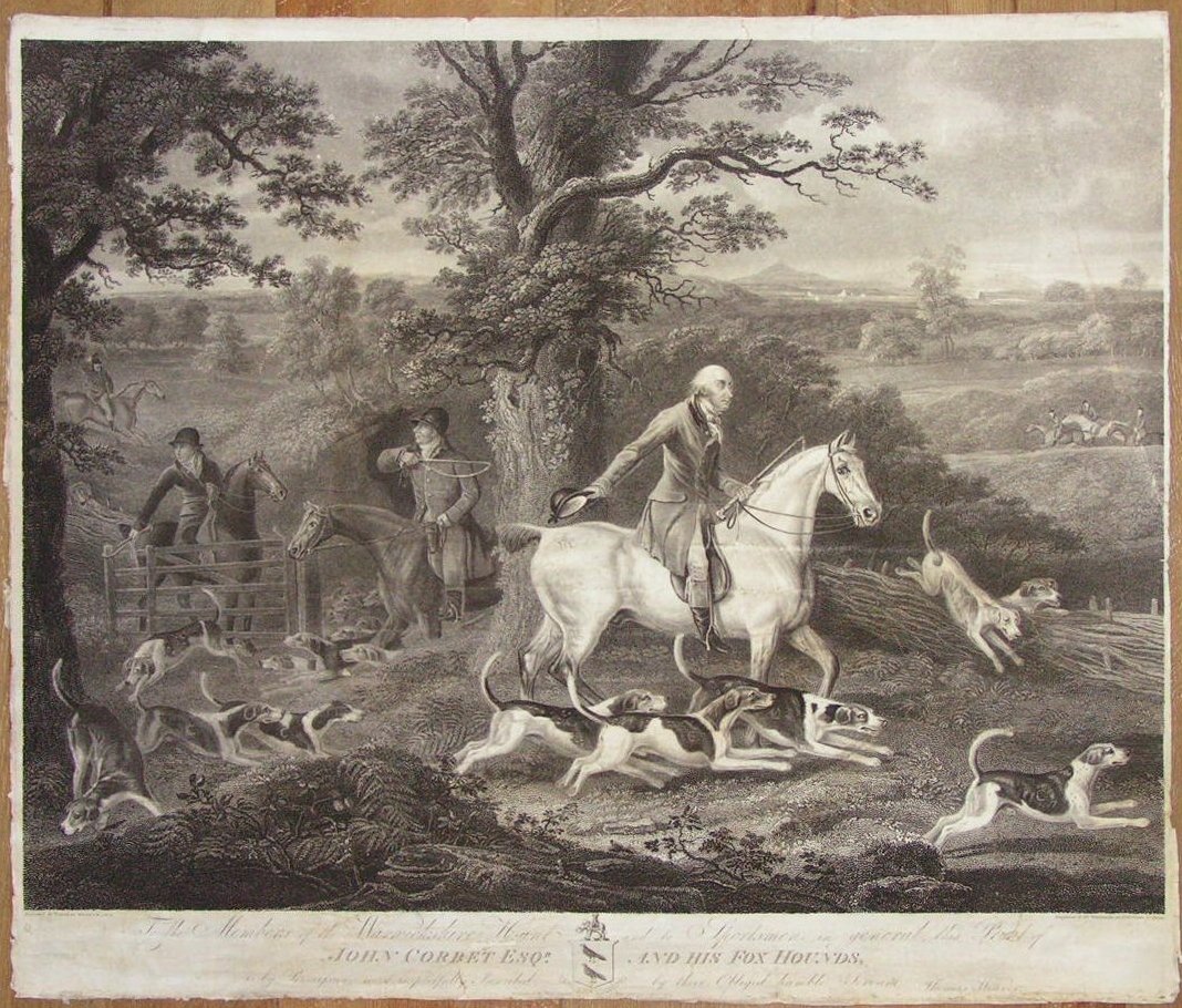 Print - John Corbet Esqr and his Fox Hounds - Woodman